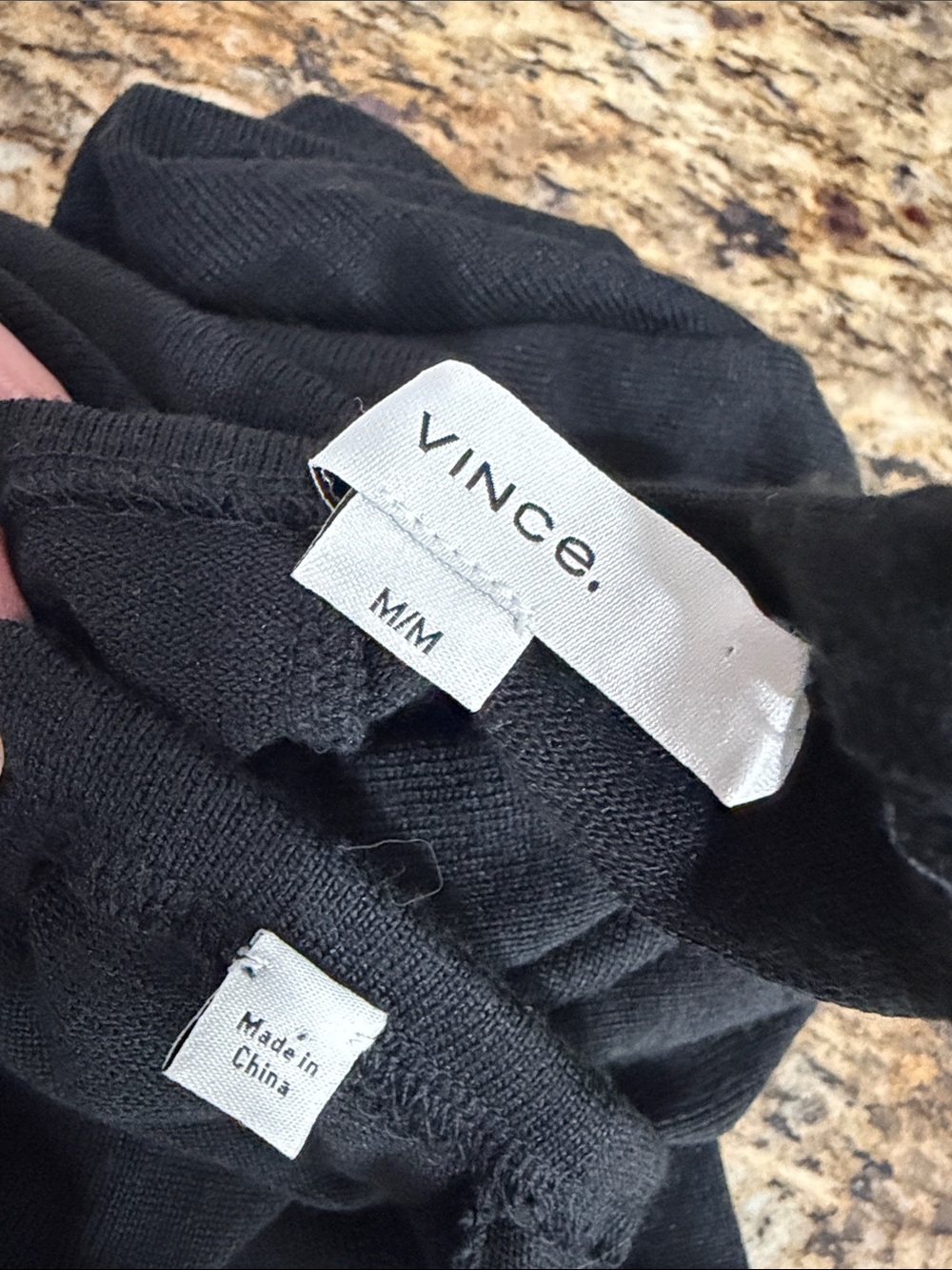 Vince Black Turtleneck Midi Dress Elbow Sleeve Stretch Minimalist Size M - Picture 6 of 10